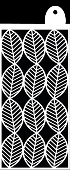 IndigoBlu Stencil 6x3" - Tumbling Leaves
